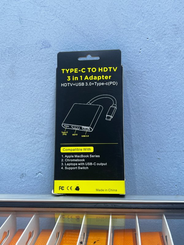 Type-C To HDTV 3 in 1 Adapter back